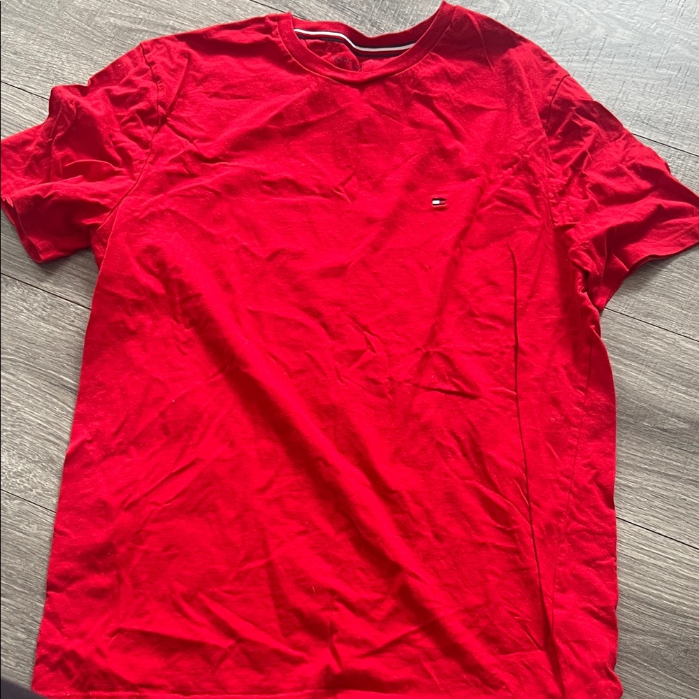 Tommy Hilfiger Vibrant Red Short Sleeve Tee